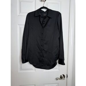 QUINCE Washable Stretch Silk Button Down Size Small